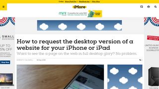 How to request the desktop version of a website for your iPhone or iPad