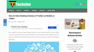 How to View Desktop Version of Twitter on Mobile or Tablet – Techsive