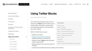 Using Twitter Blocks – Squarespace Help