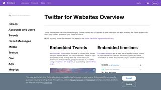 Twitter for Websites - Twitter Developers