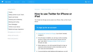 How to use Twitter for iPhone or iPad - Twitter support