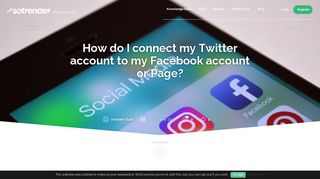 How do I connect my Twitter account to my Facebook account or Page?