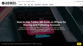 How to Use Twitter QR Code on iPhone for Sharing and Following ...