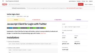 twitter-login-client - npm