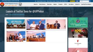Launch of Twitter Seva for @UPPolice