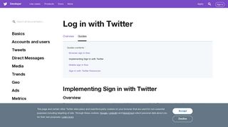 Implementing Sign in with Twitter — Twitter Developers