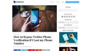 How to Bypass Twitter Phone Verification if I Lost my Phone Number ...
