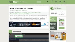 4 Ways to Delete All Tweets - wikiHow
