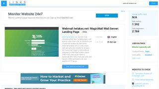 Visit Webmail.twlakes.net - MagicMail Mail Server: Landing Page.