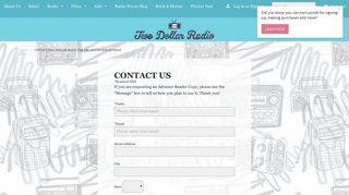 Contact Two Dollar Radio for ARC and Rights Queries