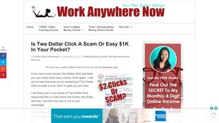 Is Two Dollar Click A Scam Or Easy $1K In Your Pocket? | Work ...