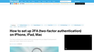 How to set up 2FA (two-factor authentication) on iPhone, iPad, Mac ...