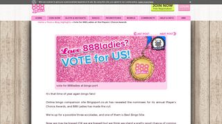 vote for us! | 888ladies