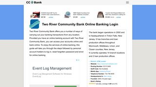 Two River Community Bank Online Banking Login - CC Bank