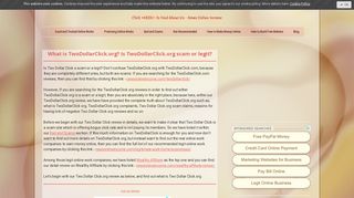 What is TwoDollarClick.org? TwoDollarClick.org scam ...