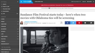 Sundance Film Festival starts today - here's when two movies with ...