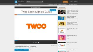 Twoo login Sign Up Process - SlideShare