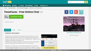 TwooFaces - Free Online Chat 1.9 Free Download