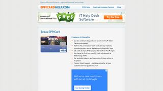 Texas EPPICard - Eppicard Help