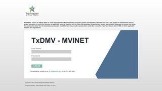 TXDMV.GOV - Vehicle Titles and Registration (Login)