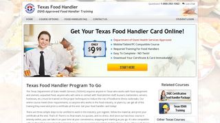 Texas Food Handler Card - American Safety Council