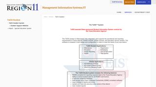 TxEIS Student / TxEIS Student System - Region 11