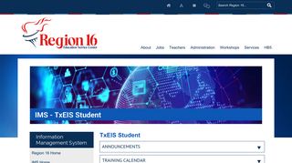 TxEIS Student - Region 16 ESC