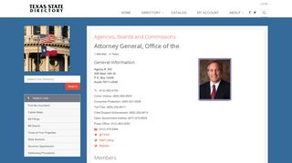Attorney General, Office of the - Texas State Directory Online