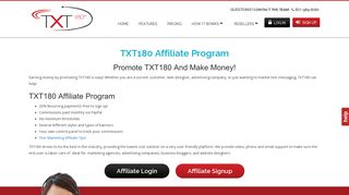 TXT180 Affiliate Program - SMS Marketing Affiliate - TXT180.com