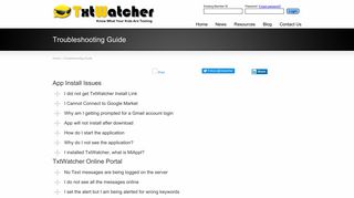 Troubleshooting Guide - TxtWatcher