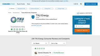 Top 236 Reviews and Complaints about TXU Energy