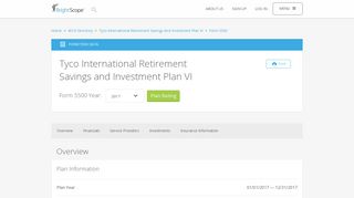 Tyco International Retirement Savings and Investment Plan VI | 2017 ...