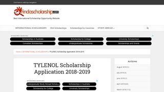 TYLENOL Scholarship Application 2018-2019 - FIND A SCHOLARSHIP