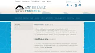 Tyler SIS / Overview - Amphitheater Public Schools