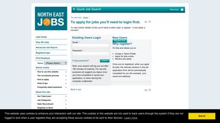 North East Jobs - To apply for jobs you'll need to login first.