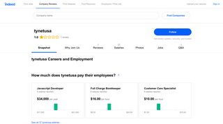 tynetusa Careers and Employment | Indeed.com