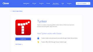 Tynker - Clever application gallery | Clever