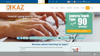 Kaz :: Teaching the World to Type | Learn to type | Learn to touch type
