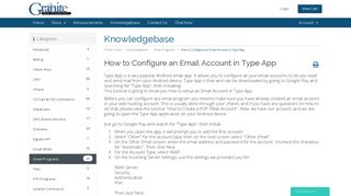 How to Configure an Email Account in Type App - Knowledgebase ...