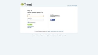 Sign In - Typepad