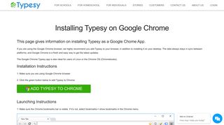 Installing Typesy on Google Chrome - Typesy | Touch Typing ...