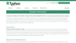 Typhon Group - Student Information