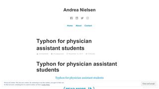 Typhon for physician assistant students – Andrea Nielsen