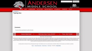 Typing Ace - Andersen Middle School