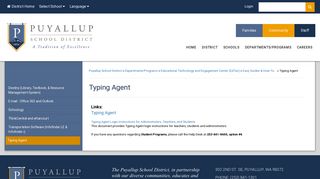 Typing Agent - Puyallup School District