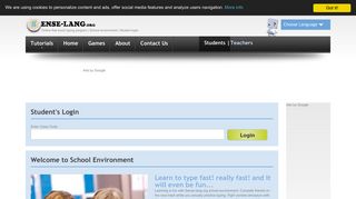 Online free touch typing program | School environment | Student login