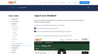 Log In as a Student | Typing Pal