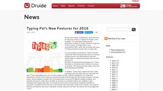 Typing Pal's New Features for 2016 | Druide
