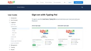 Sign-on with Typing Pal | Typing Pal