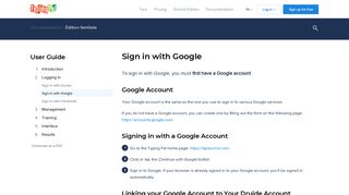 Sign in with Google | Typing Pal - Tap'Touche